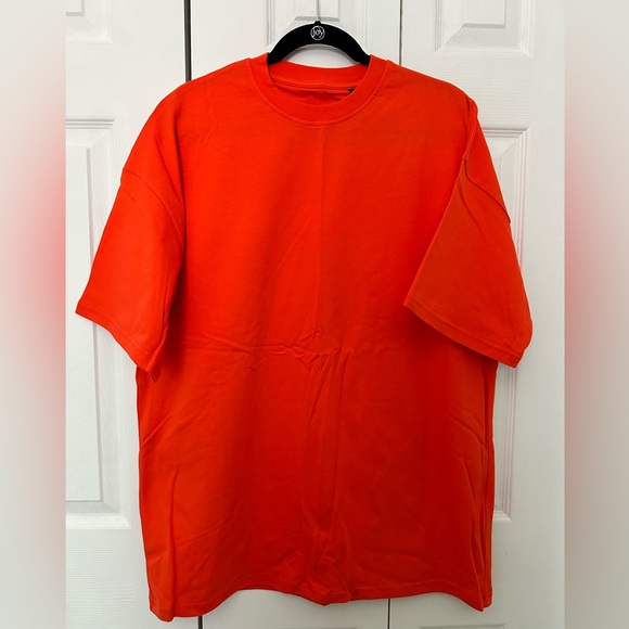 RUE PORTER- NWT Mens Orange Ultra Luxury T-Shirt Various sizes - Picture 1 of 5
